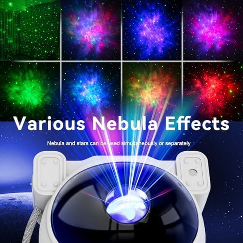 Astronaut Star Projector Night Light - Space Buddy Projector, Galaxy Starry Nebula Ceiling Projection Lamp with Timer and 360°Adjustable, Kids Adults Room Decor, for Bedroom, Game Room Etc.